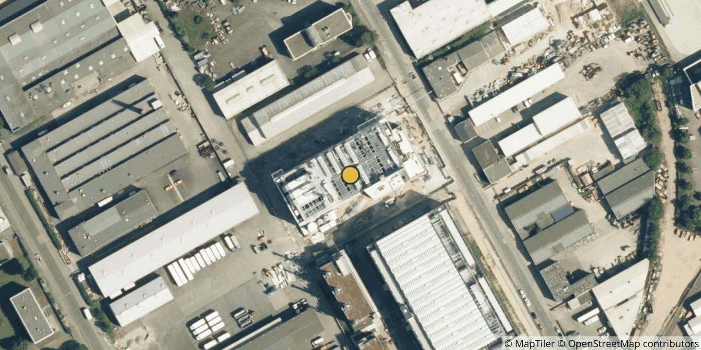 Aerial view of Equinix FR13 - Frankfurt, Friesstrasse
