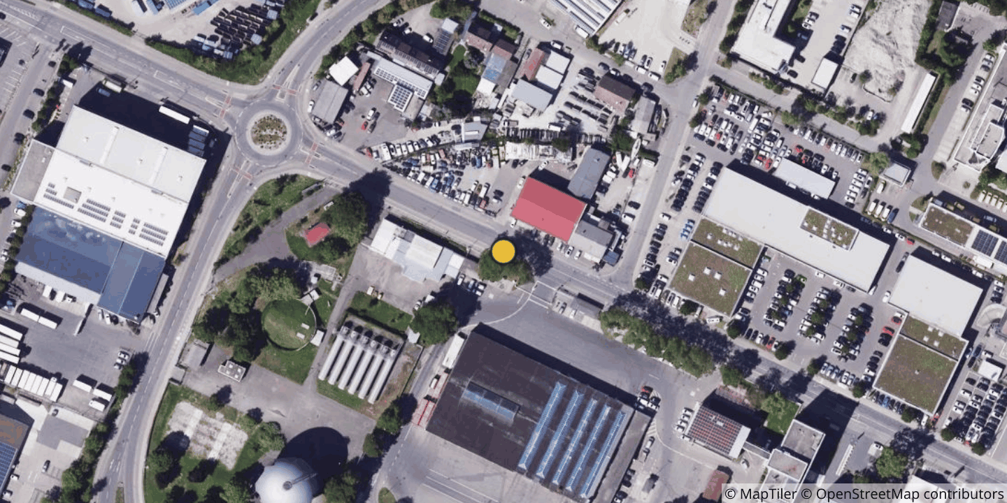 Aerial view of Datacenter Stadtwerk Konstanz
