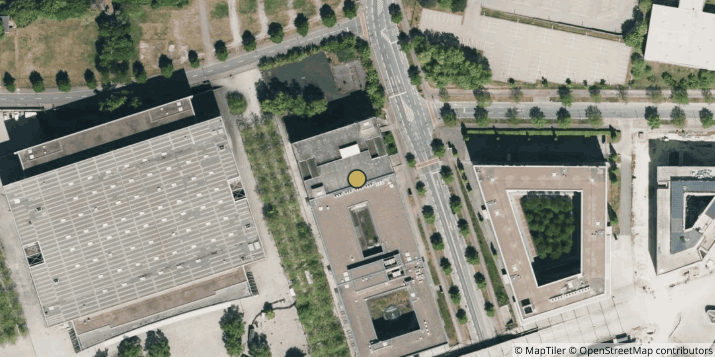 Aerial view of htp Rechenzentrum Hannover TZ